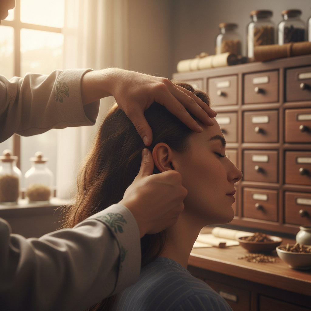 bấm huyệt giảm ù tai